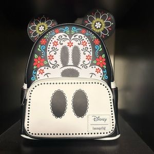 Mickey Mouse Loungefly Dia de los Muertos Sugar Skull Mickey Mini-Backpack NEW